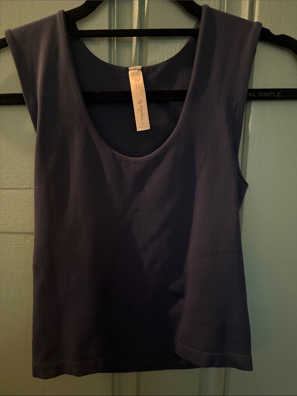 Double lined Second Skin Soft Blue Tank